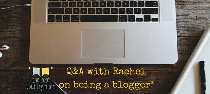 Rachel answers questions about being a blogger.