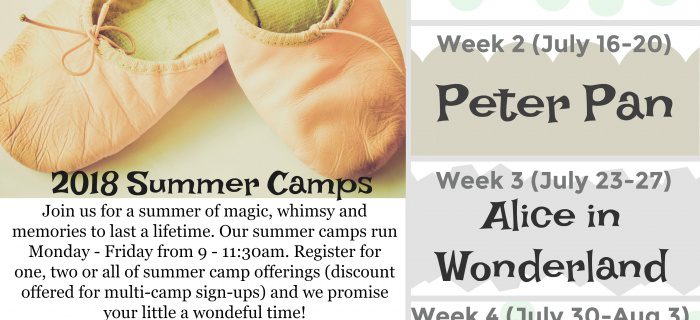 Beautiful summer programs to little dancers and dreamers in the lake country area