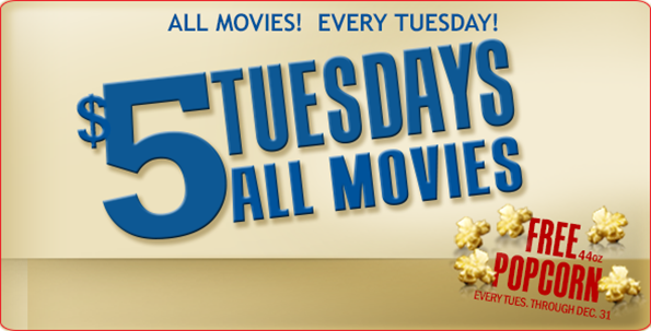 $5 Tuesdays All Movies at Marcus Theatres • The Lake ... - 595 x 303 png 208kB