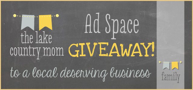 Ad Space Giveaway with The Lake Country Mom!
