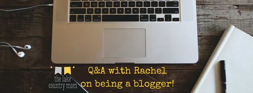 Rachel answers questions about being a blogger.