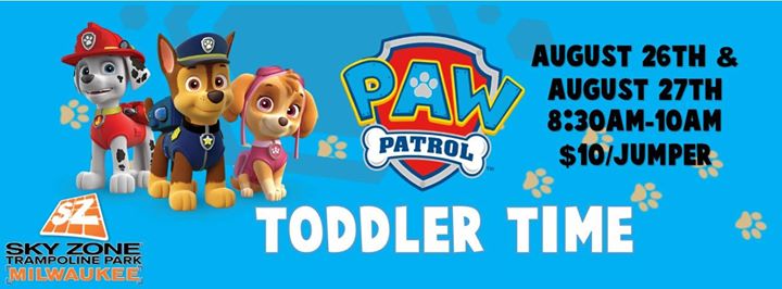 paw patrol toddler trampoline