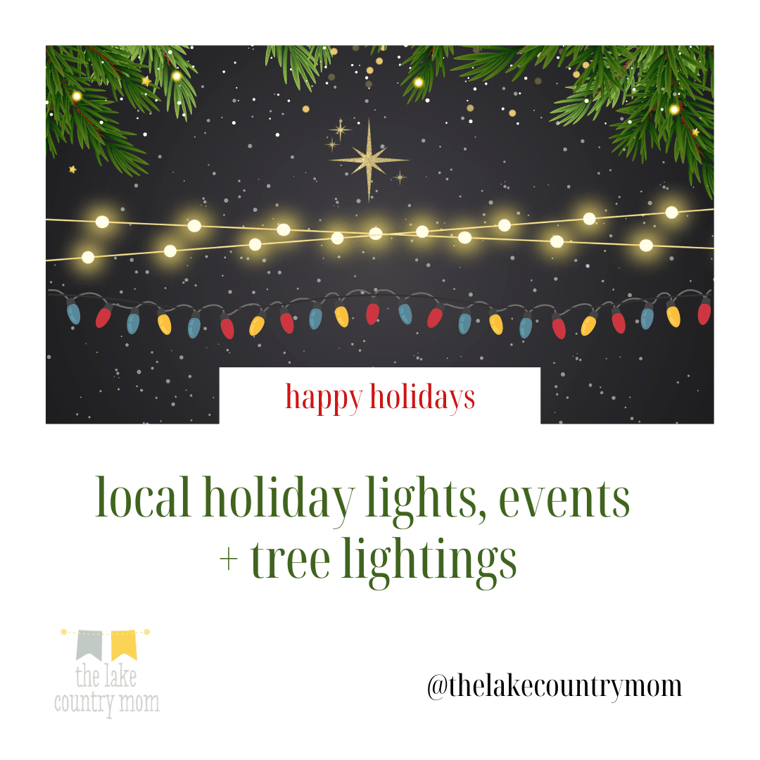 local holiday lights, events  + tree lightings 2022