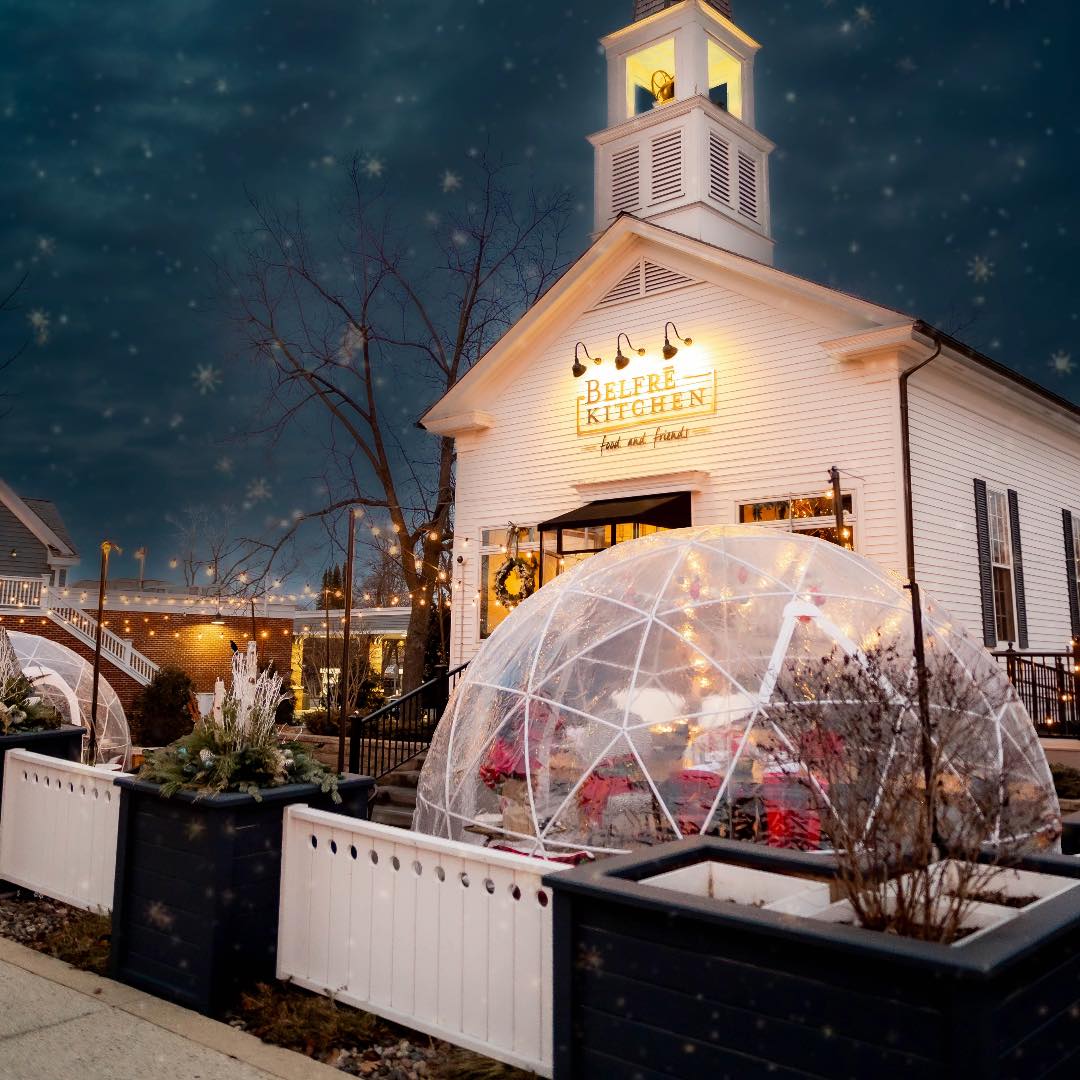Belfre winter domes in Delafield, WI