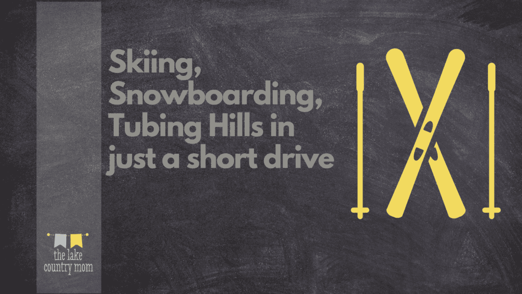 Skiing, snowboarding and tubing near Waukesha County